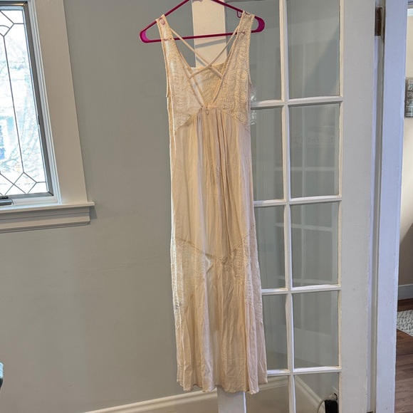 NWT! Elegant POL Cream Lace High Low Sundress Size Small - Picture 13 of 13